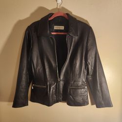 Jones New York Vintage Y2k Leather Jacket 