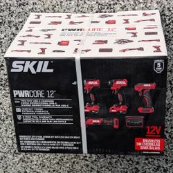 SKIL 12V 5 Brushless Power Tools, Batteries, and Charger Kit (CB8368A-21)
