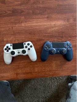 PS4 DualShock 4 Controllers – White and Blue