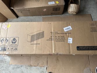 Black TV Console