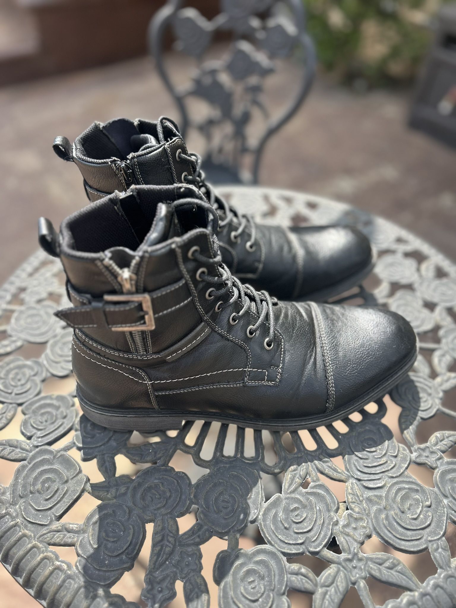 Black Oxford Boots Size 12