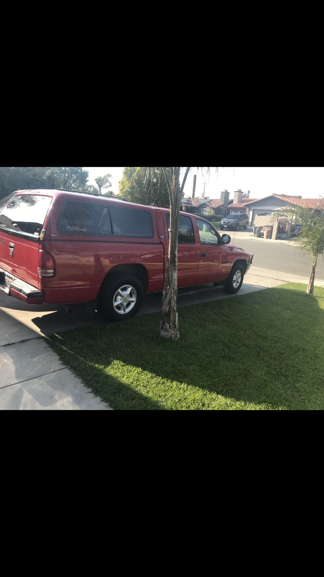 Camper shell for a dodge