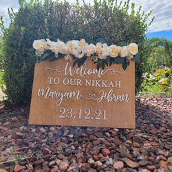 Personalized Brand New Made To Order Welcome Sign
