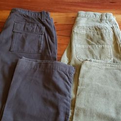 Gap Wide Leg Boot Foot Chino 36x30 And Old Navy Painters Corduroy 34x30