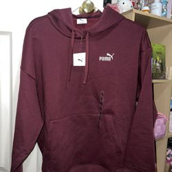 Brand New Maroon Puma Hoodie 