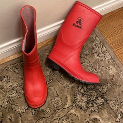Jamil Red Rain Boots