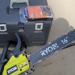 16" Gas Chain Saw Used Once . Sells For 189 . 