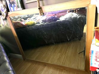Mirror wood frame