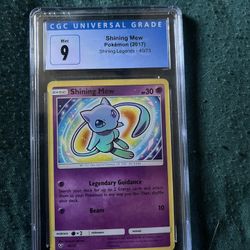 Pokemon Graded CGC 9 Shining Mew Card 