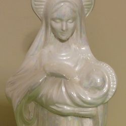 Vintage Virgin Mary and Baby Jesus Statue, 1980
