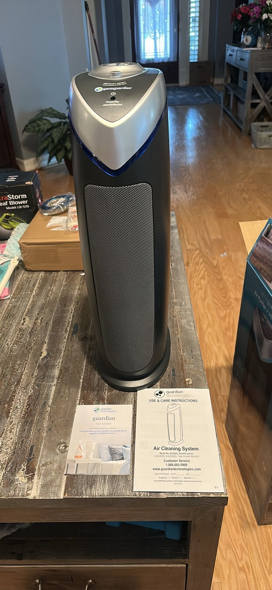 GermGuardian Air Purifier for Home with HEPA Pure Filter, for Wildfire Smoke, Pet Dander, Pollen, Odors, Large Rooms Up To 743 Sq. Ft., Removes 99.97%