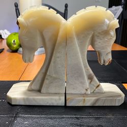 Antique Bookends  Marble