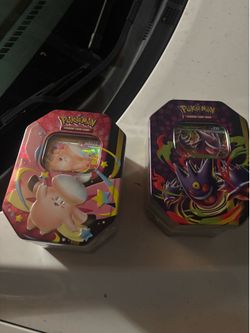 Pokemon Mega Gengar and Mega Clefable Moonlit Tin