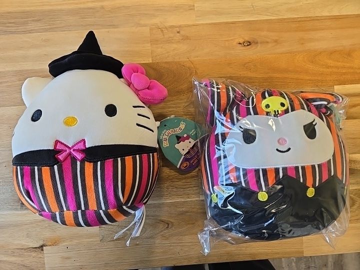 Squishmallows Sanrio Limited Edition Halloween Kumori & Hello Kitty NWT