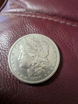 1890 O Morgan Silver Dollar.