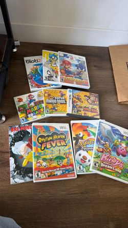 Wii and DS games
