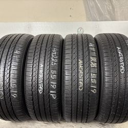 Set 4 Tires 225 55 19 Toyo A36 High Tread