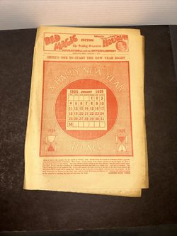 1925 Houdini Red Magic Section Sunday Oregonian Puzzles Magic Newspaper