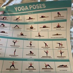 Yoga Poster For Working Out Etc