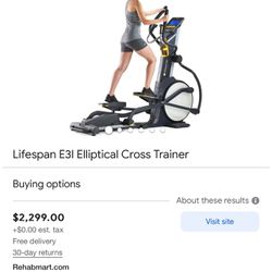 Lifespan E3 Elliptical Cross Trainer