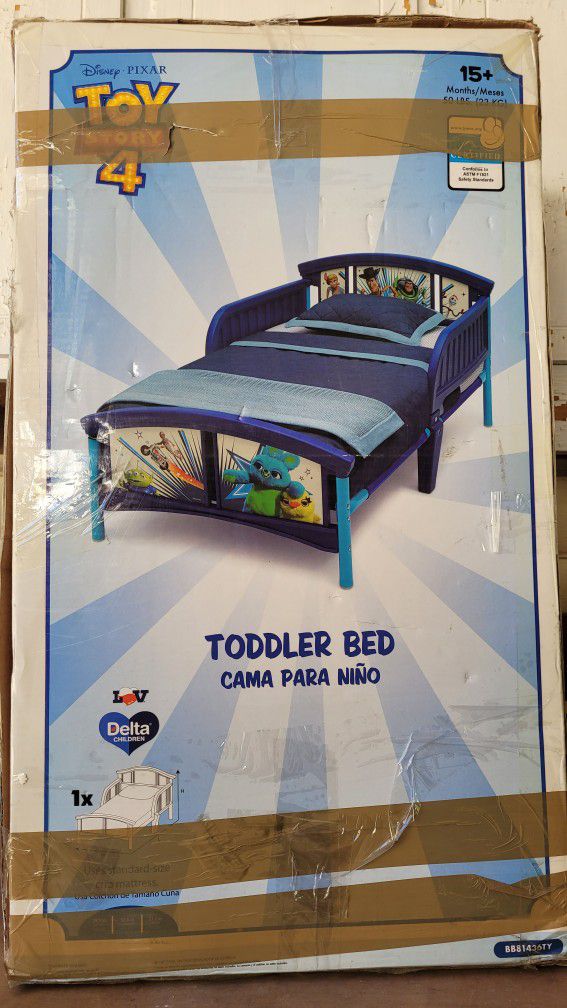 Disney Toy Story 4 Toddler Bed Blue Bed Frame Only 
