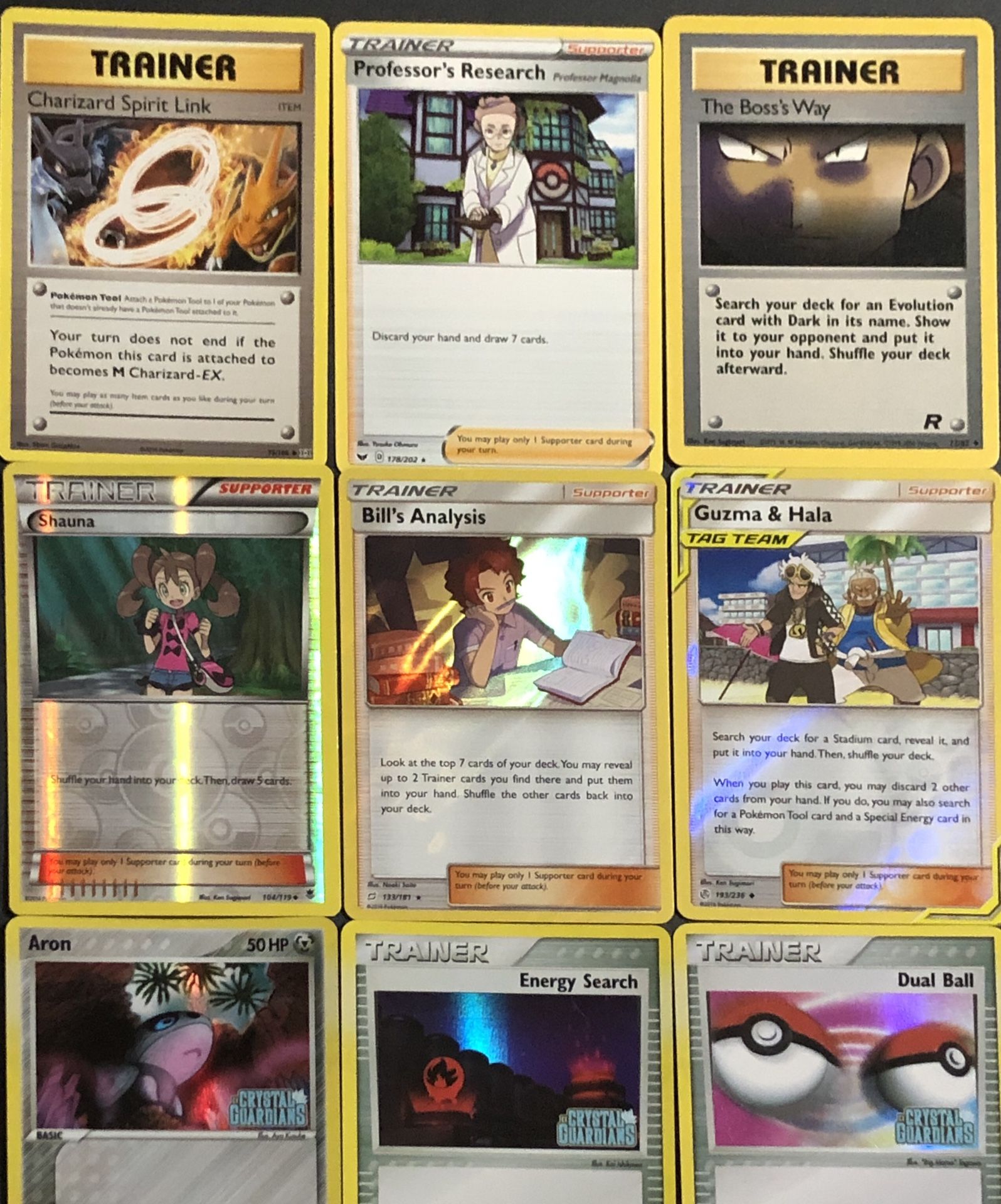 Trainer Pokemon Card Lot