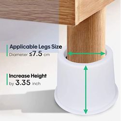 Table Risers / White