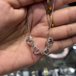 10k White Gold Heart Diamond Pendant ❤️❤️❤️❤️ With Two Design Special Pendant For Mother’s Day Special ..