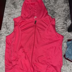 Lightly Used Pink Zip Up Hoodie 