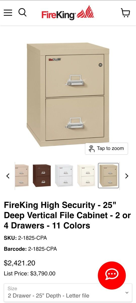 Fire King Fire File Cabinet 