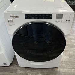 $959 Whirlpool Ventless 4.5 Cu Ft All In One Washer & Dryer, Load & Go, XL Dispenser, Open Box, One Year Warranty