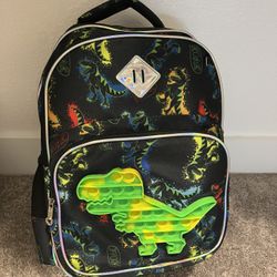 Push Pop Back Pack With Wheels And Lunch Bag