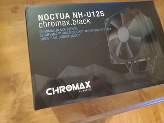 Noctua NH-U12S Chromax Black 120mm CPU Cooler, Brand New Thumbnail