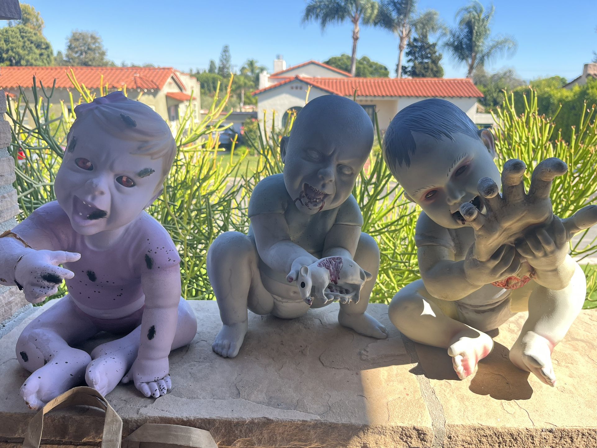 3 Zombie Babies Rare Spirit Halloween Decor