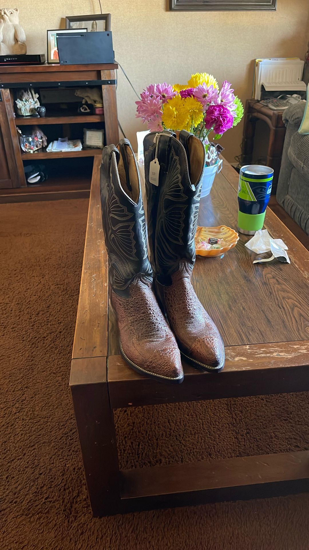 Exotic Skin Cowboy Boots Size 8D $100