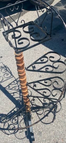 Vintage Iron staircase plant stand