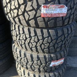 New Tires Installed/ Llantas Nuevas Instaladas 35/12.50/20 Land Spider Tires