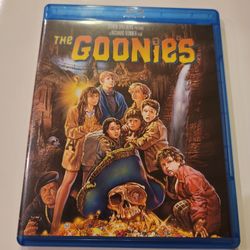 $5 BLU RAY THE GOONIES ,  BLU RAY /  DVD COMBO PACK ONLY NO DIGITAL. $5 OR TRADE FOR A MOVIE I DO NOT ALREADY  OWN.