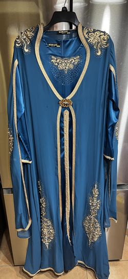 Embellished 2-Piece Kaftan Dress