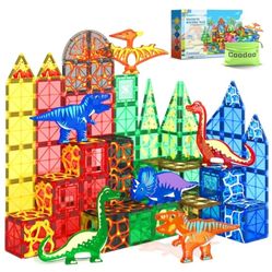 Magnetic Building Tiles  Magworld Dinosaur Set