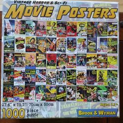 Vintage Horror and Sci-fi Movie Poster puzzle 