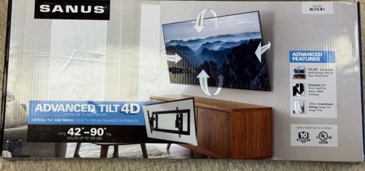 Sanus Elite Advanced Tilt 4D TV Wall Mount for 42"-90" TVs Up to 150lb