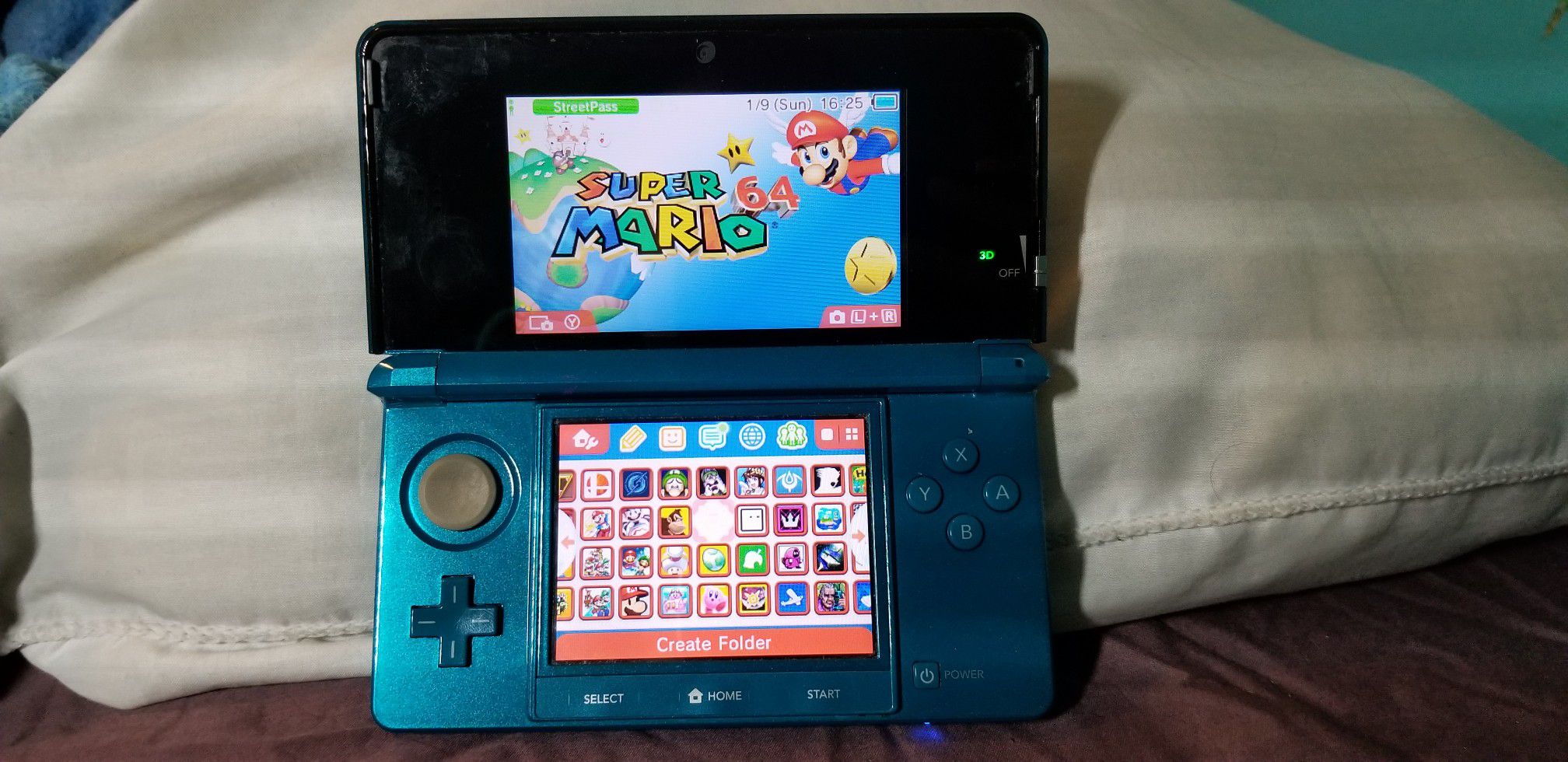Nintendo 3ds with 41 games 32gb