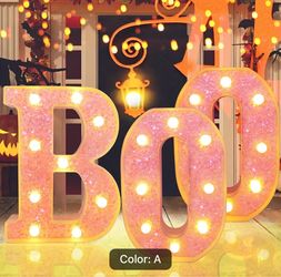 “BOO” LED Sign