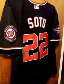 (New)Washington Nationals Juan Soto road Jersey Men 40/Medium
