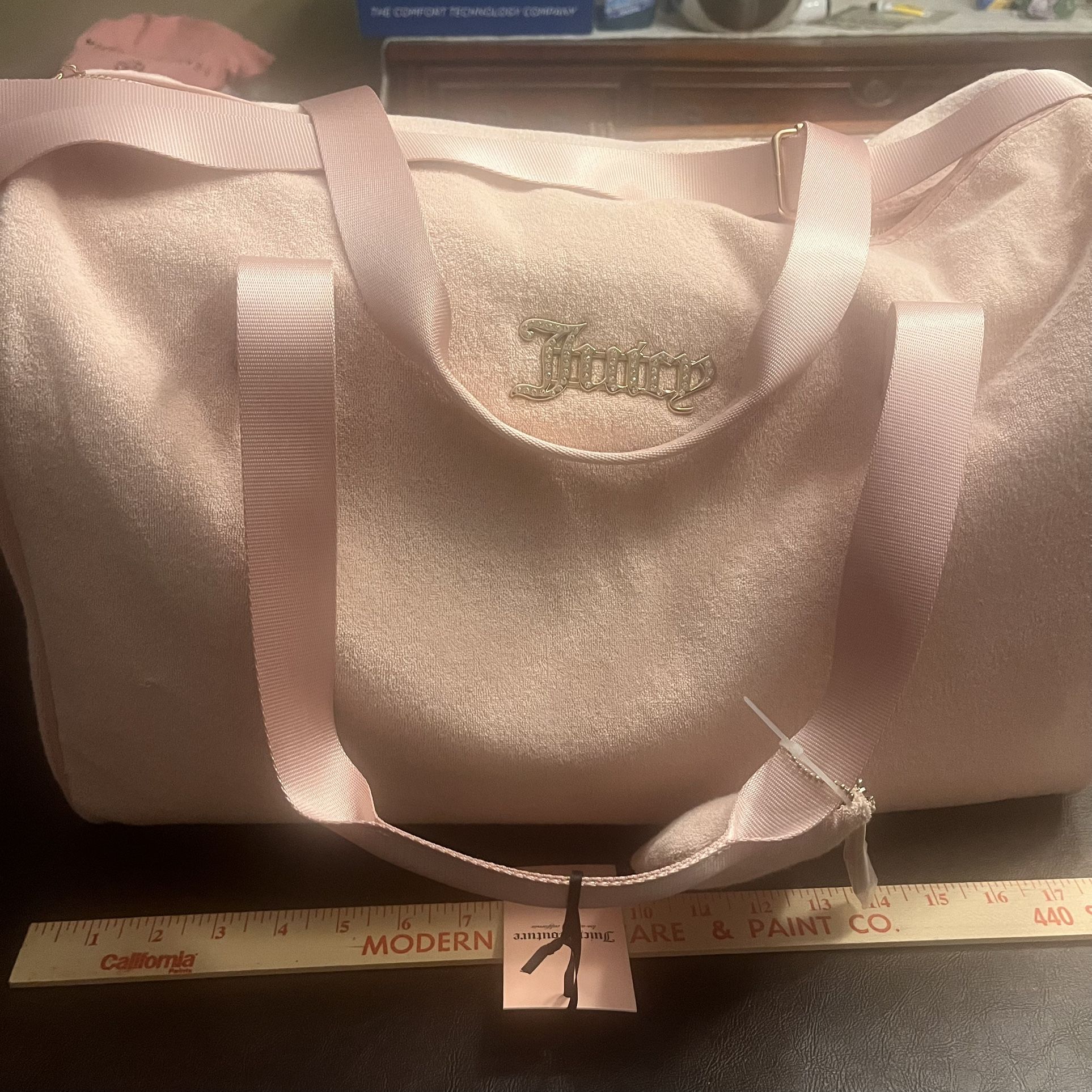 Juicy Couture-Pink Diamond Terrycloth Weekender