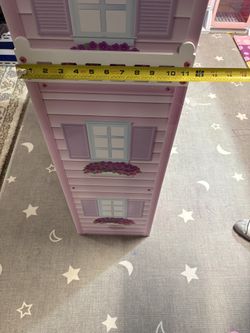 Olivia's Little World Tiffany 3-Story Wooden Doll House for 12" Dolls