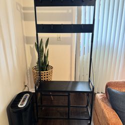 Entryway Bench With Coat Rack