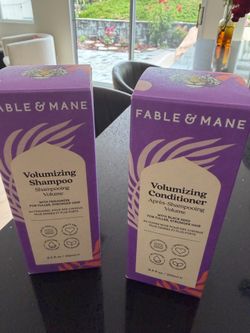 Fable & mane shampoo and conditioner set.