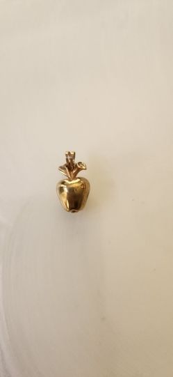 Monet vintage apple pendant